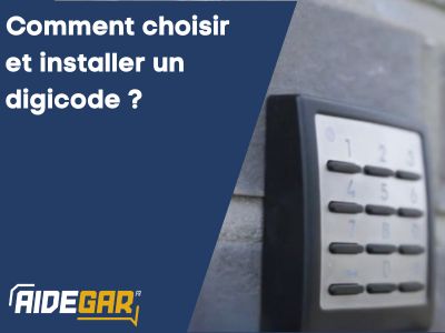 Branchement d'un digicode de porte de garage sans fil ou filaire