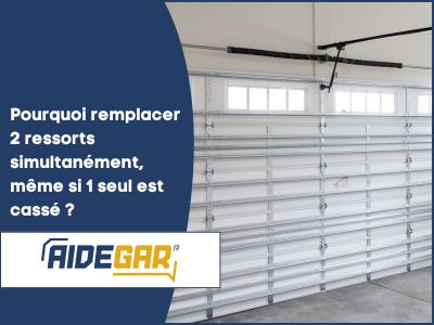 Pourquoi remplacer 2 ressorts simultanément, même si 1 seul est cassé ?
