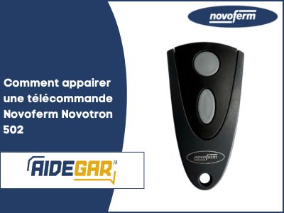 Programmer une télécommande Novoferm Novotron 502
