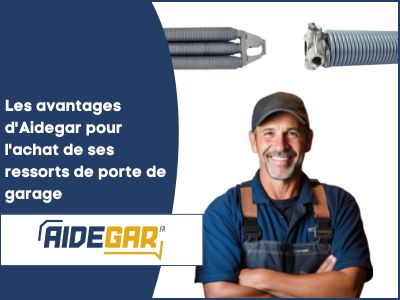 Les avantages d'Aidegar pour l'achat de ses ressorts de porte de garage