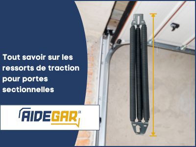 Le guide du ressort de traction pour porte sectionnelle