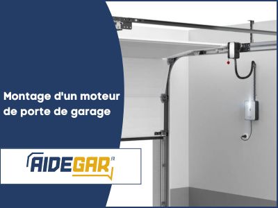 Montage d'un moteur de porte de garage